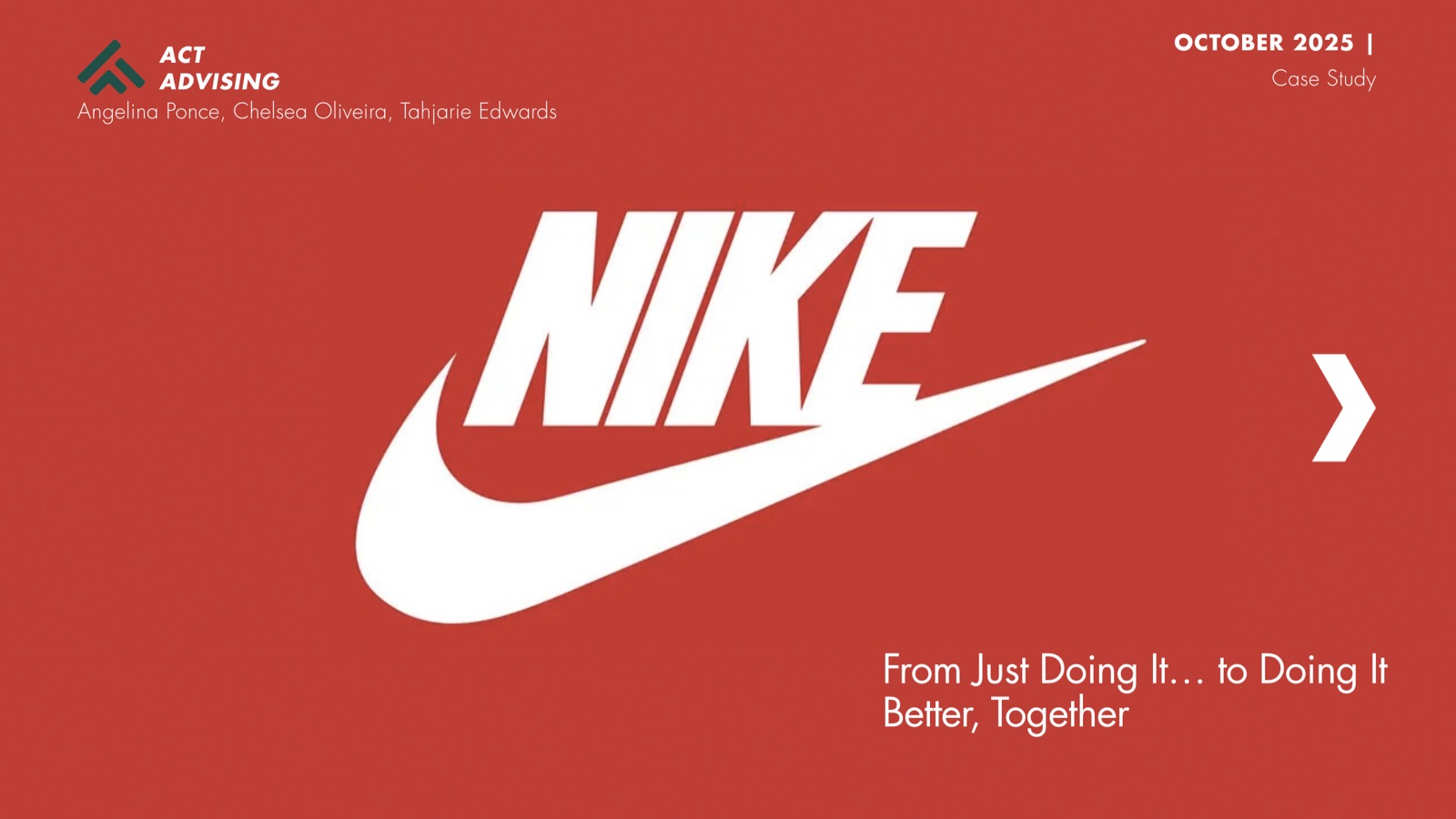 Screenshot of Nike Digital Transformation